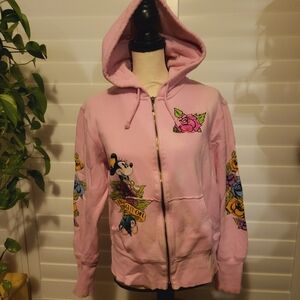 Minnie zip up hooded sweatshirt